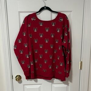 Torrid Holiday Sweater with Dog Pattern